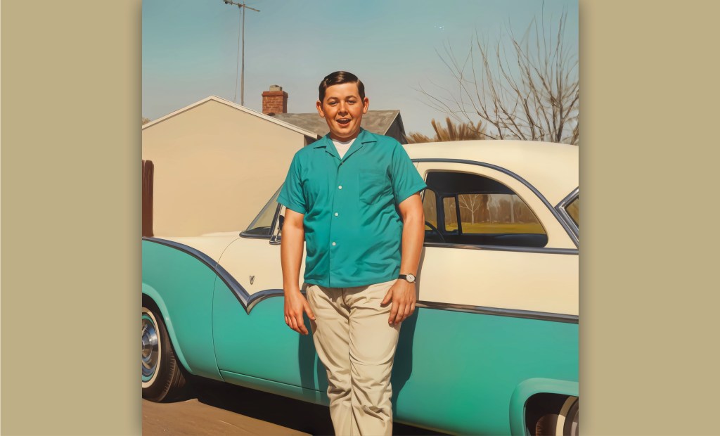 ALAN AT FIFTEEN, WITH MY FIRST&nbsp;CAR